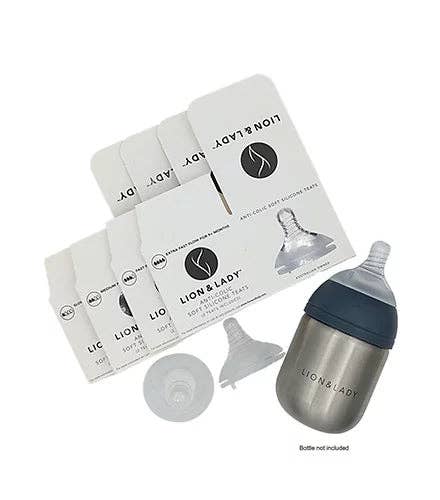Anti Colic Teat Twin Pack - 4 Flow Rates: Fast Flow 6+ months