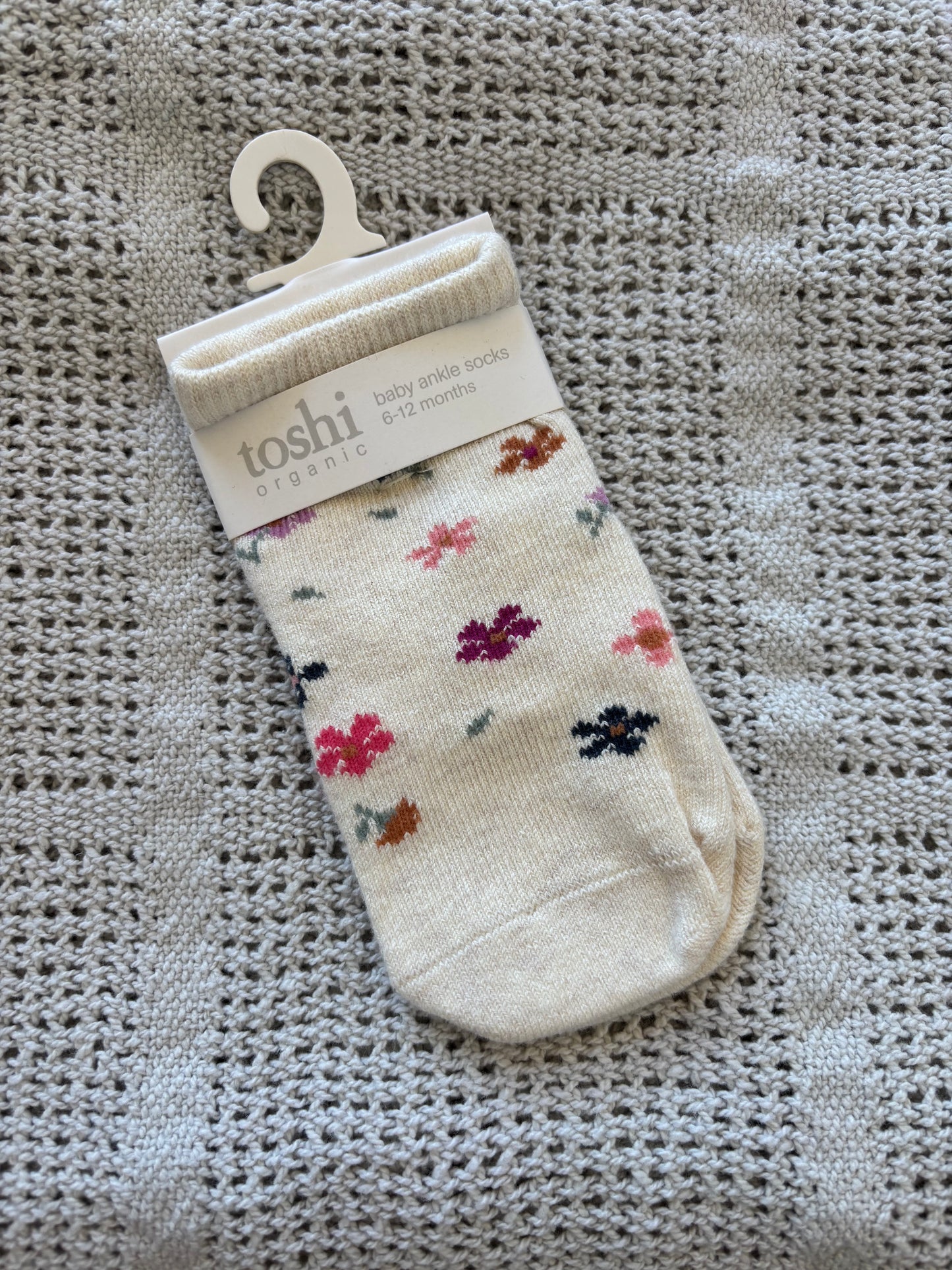 Organic Socks Ankle Jacquard - Wild Flowers