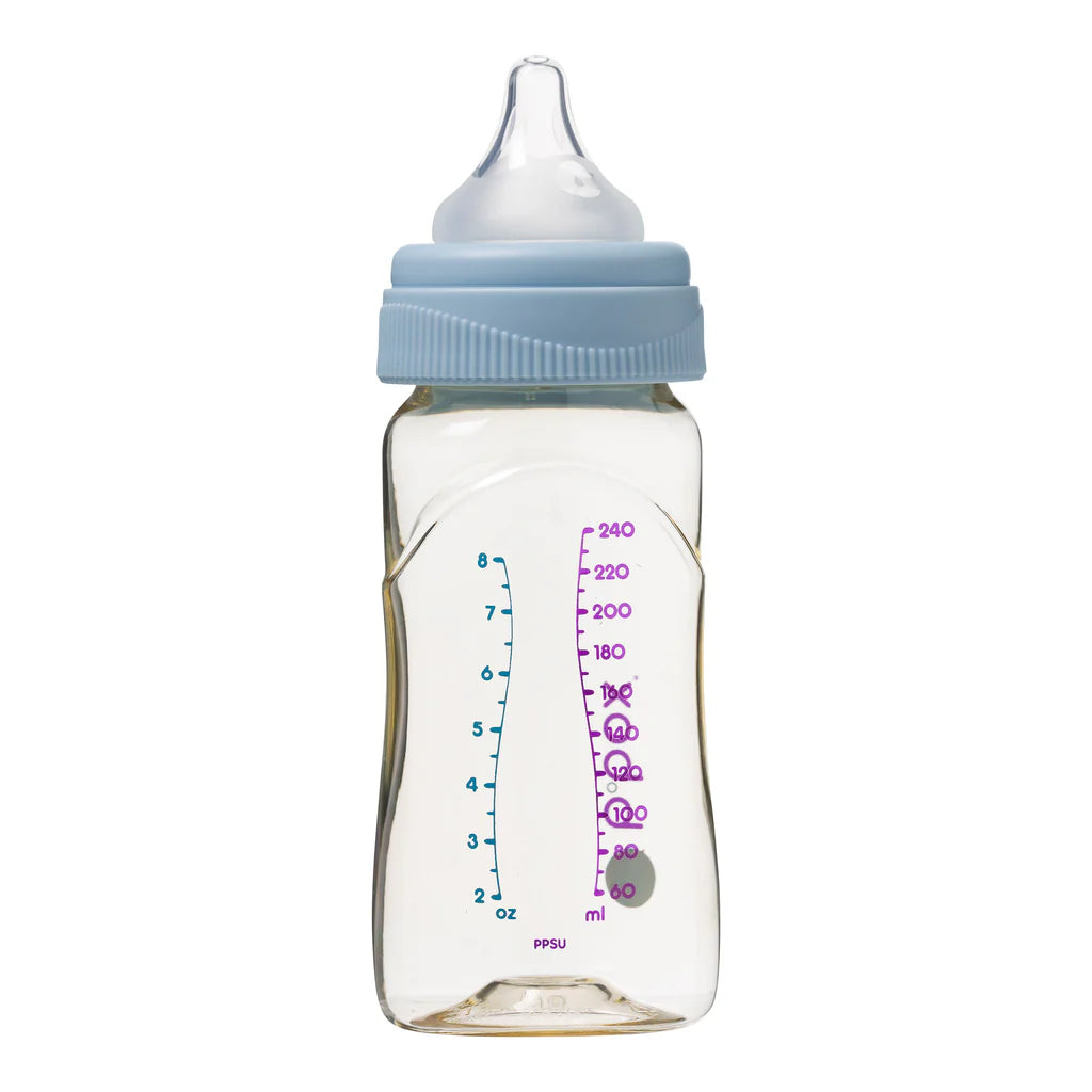 PPSU baby bottle - 240mL lullaby blue