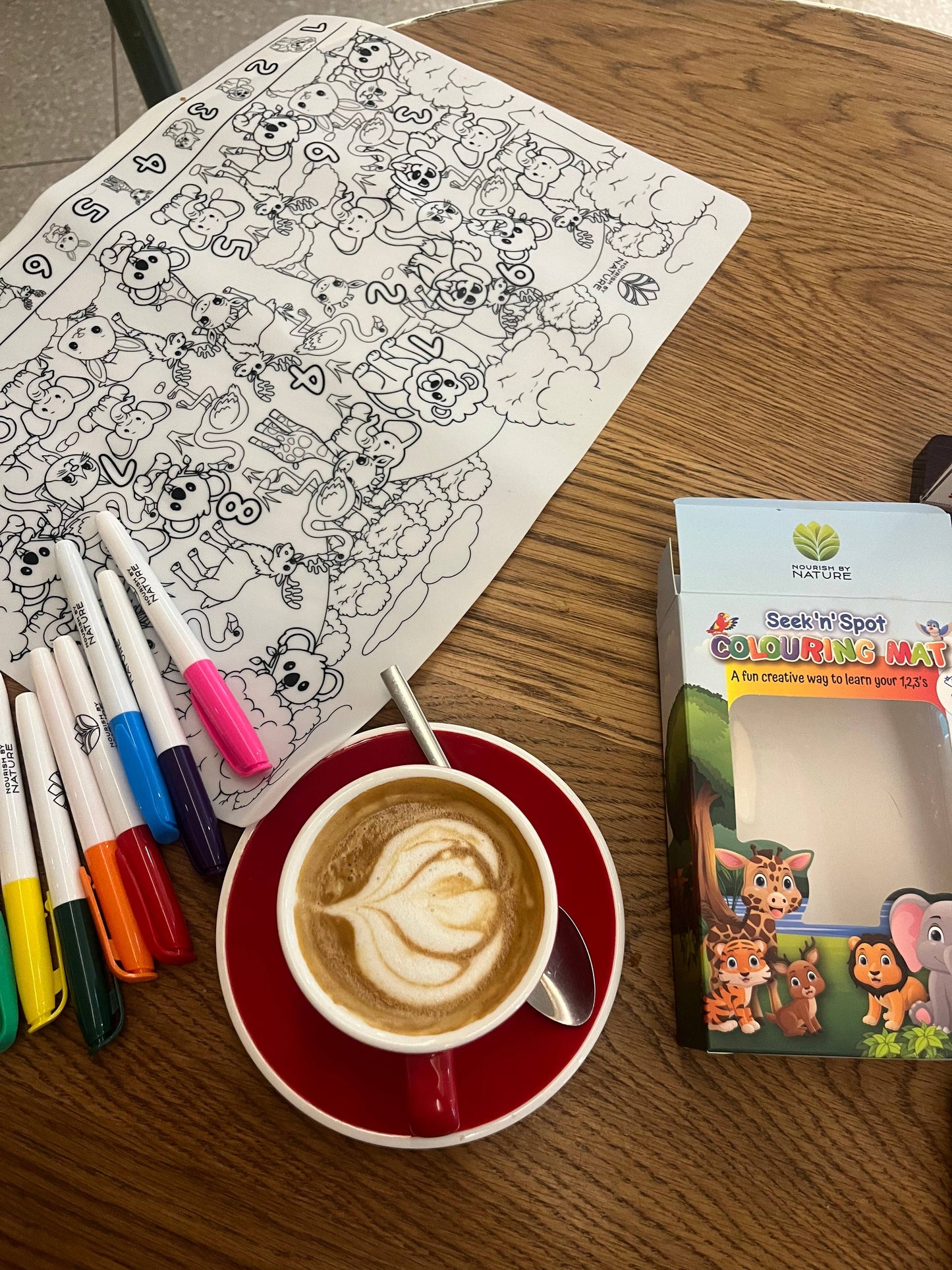 Reusable Colouring Mat | Animal Seek & Spot A3 Silicone