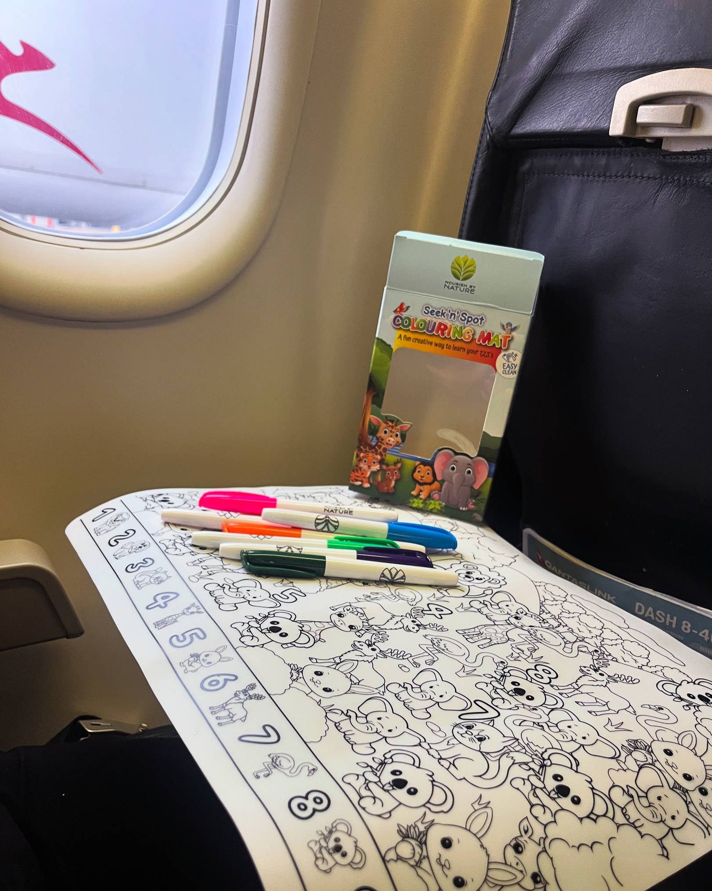 Reusable Colouring Mat | Animal Seek & Spot A3 Silicone