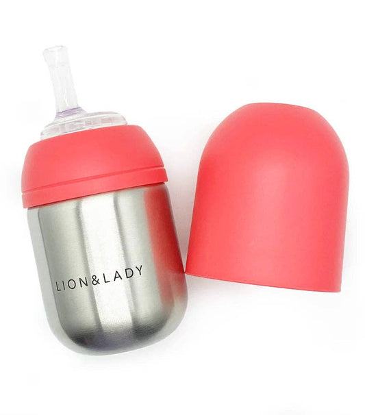 Toddler Straw Cup: Fuchsia Pink