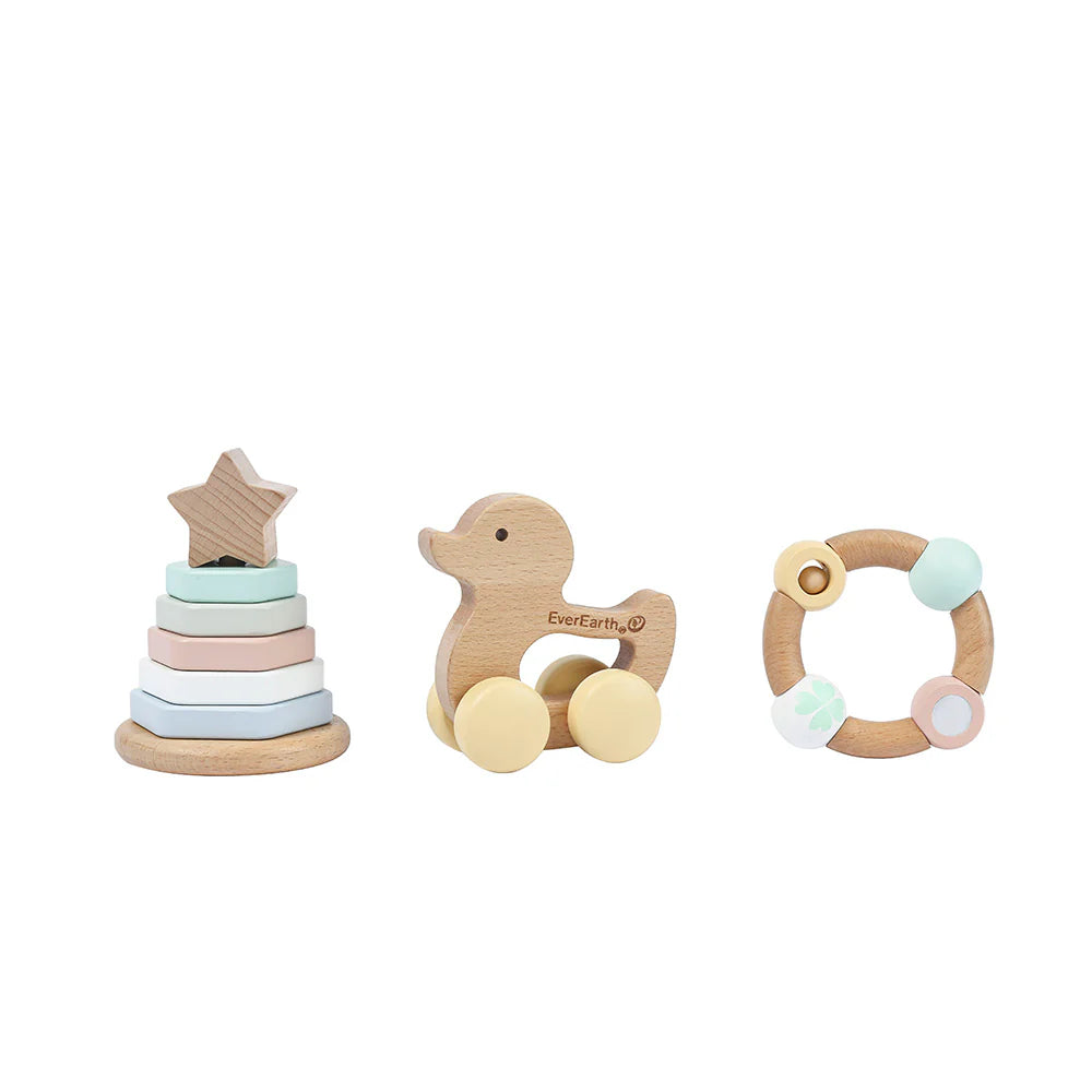 Wooden Baby Gift Set