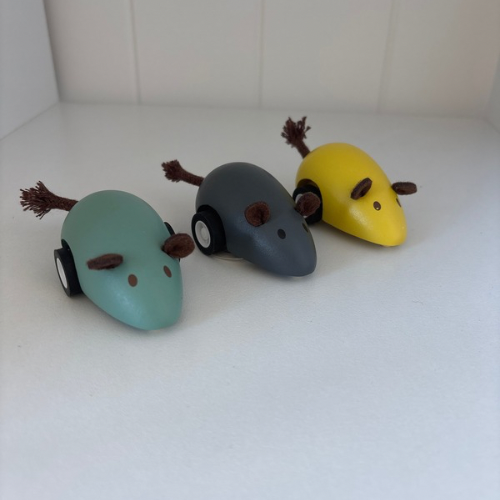 Wooden Pullback Mouse