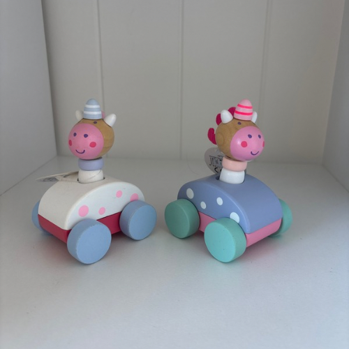 Wooden Squeaky Unicorn Car