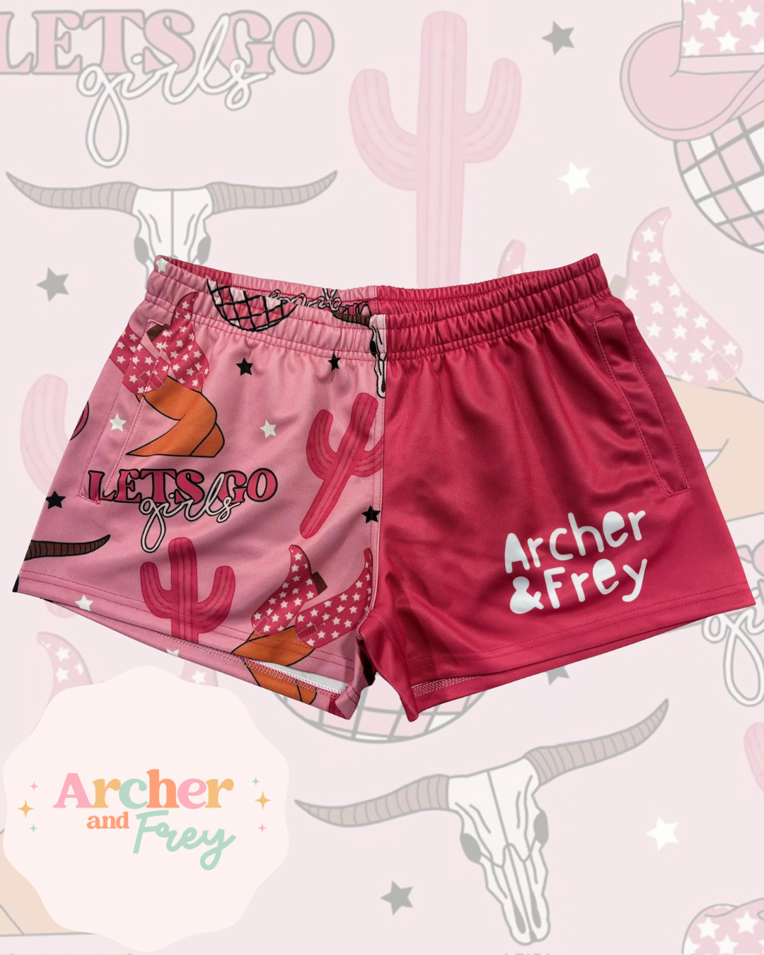 Let’s Go Girls Kids Footy Shorts