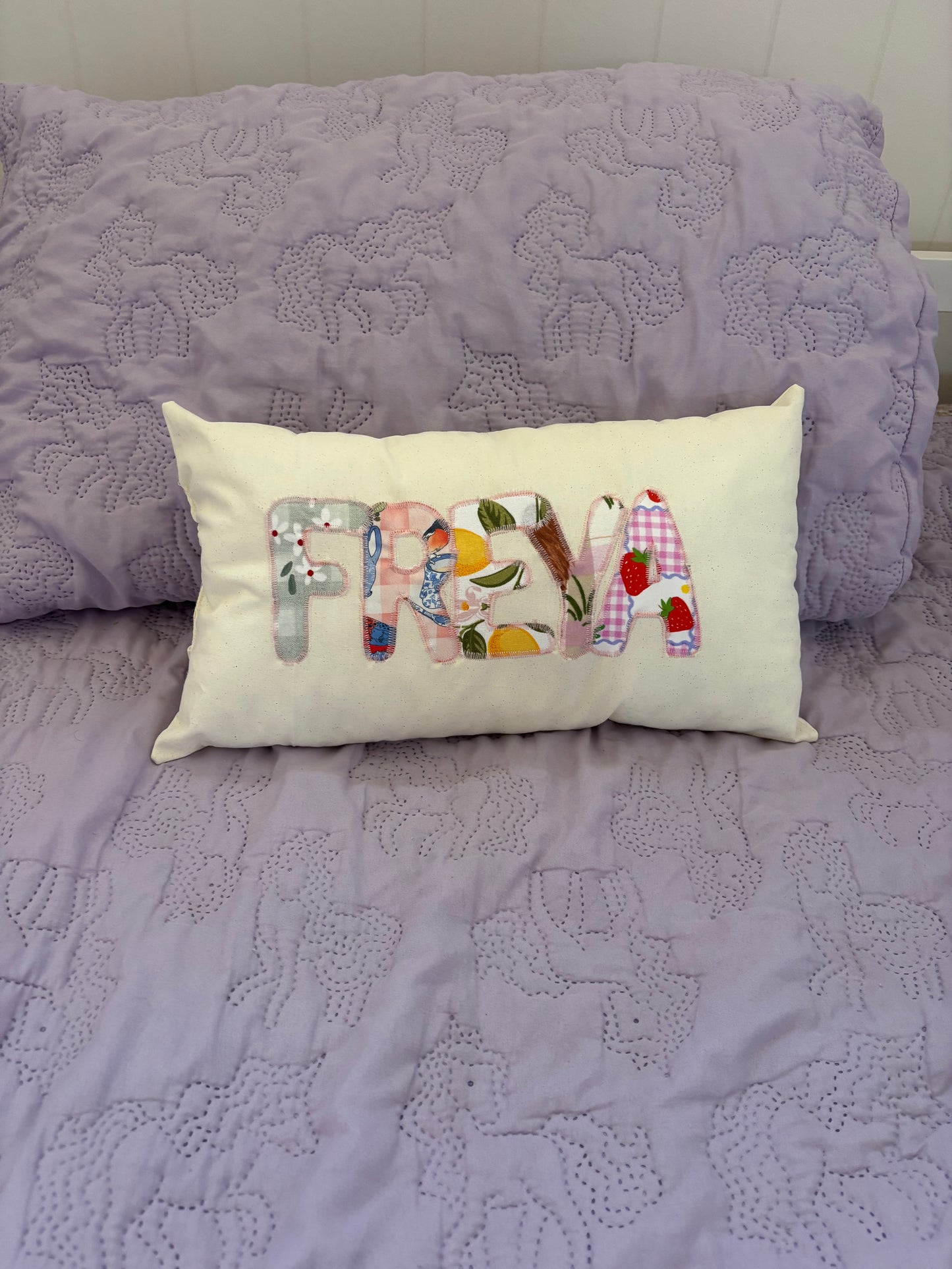 Personalised Patchwork Pillow
