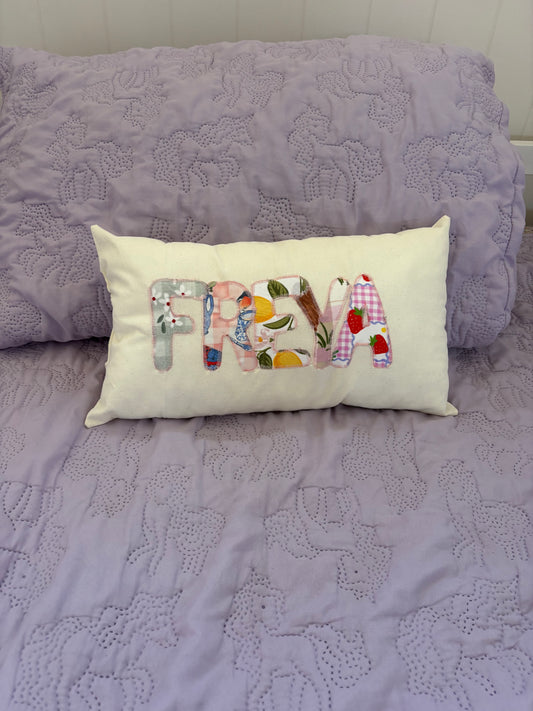 Personalised Patchwork Pillow