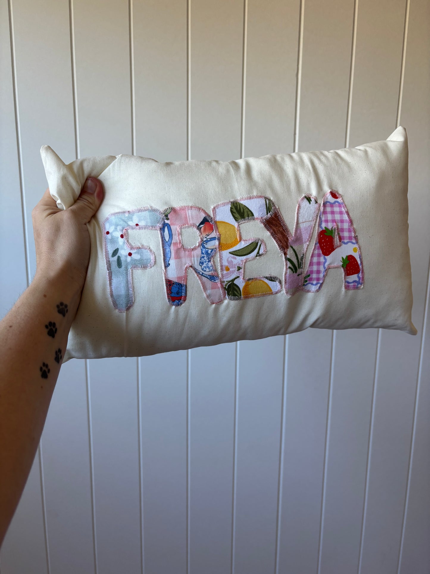 Personalised Patchwork Pillow